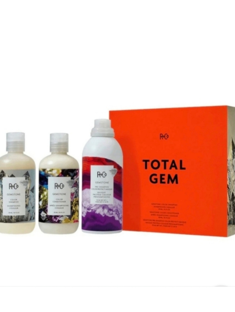 R+Co Total Gem 3pc Kit (Gemstone Shampoo + Conditioner + Pre-Shampoo)